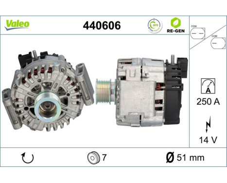 Alternator REMANUFACTURED PREMIUM 440606 Valeo, Image 5