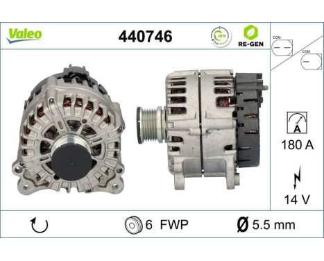 Alternator REMANUFACTURED PREMIUM 440746 Valeo, Image 5