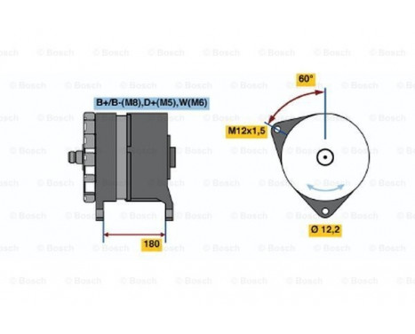 Alternator T1(RL)28V65/120A Bosch