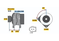 *Alternator Volkswagen 180A H8P(>)14V110/180A Bosch