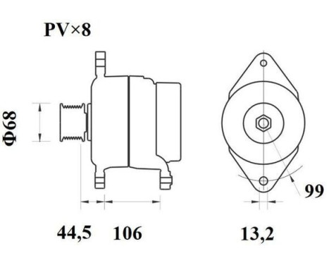 Alternator Volvo 110A, Image 2
