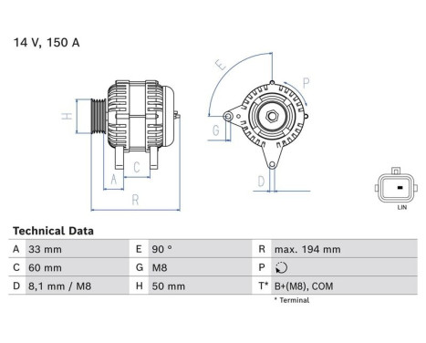 Dynamo 0 986 084 690 Bosch