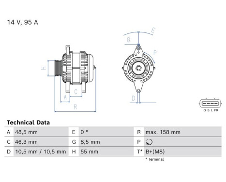 Dynamo 0 986 085 070 Bosch