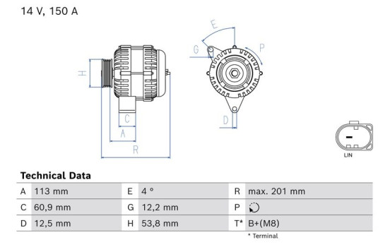 Dynamo / Alternator 0 986 085 090 Bosch