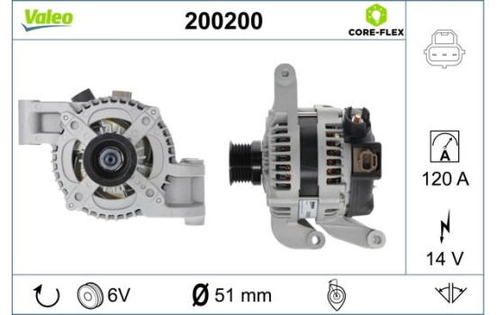 Dynamo / Alternator 200200 Valeo, Image 2