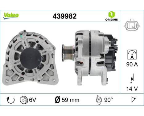 Dynamo / Alternator 439982 Valeo, Image 4