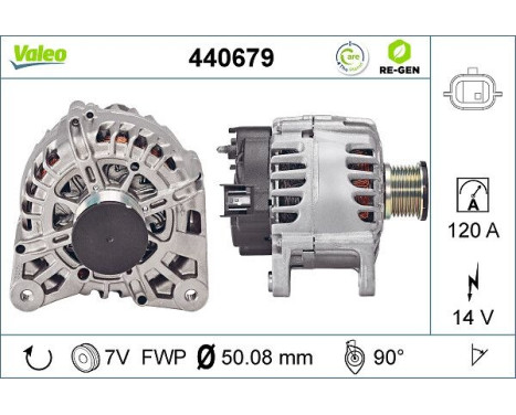 Dynamo / Alternator 440679 Valeo, Image 2