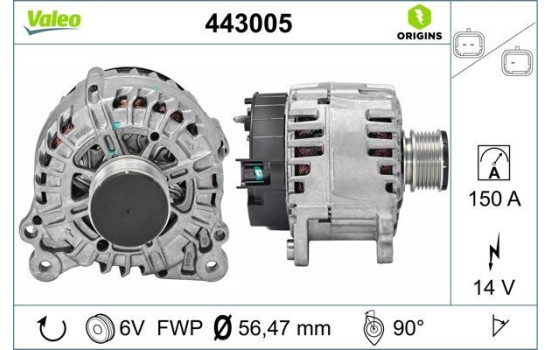 Dynamo / Alternator 443005 Valeo