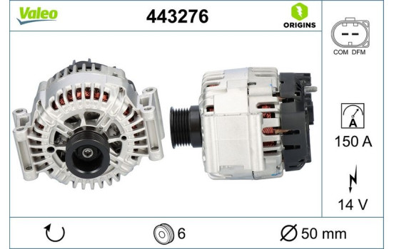 Dynamo / Alternator 443276 Valeo, Image 4