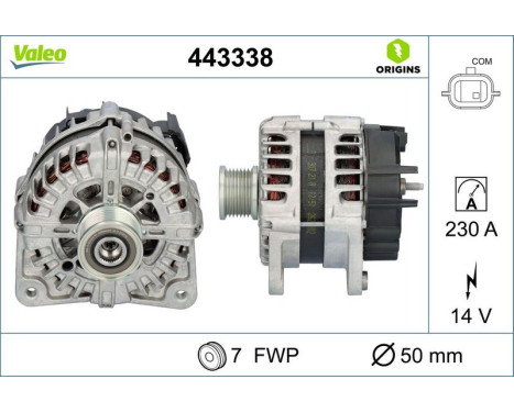 Dynamo / Alternator 443338 Valeo, Image 4