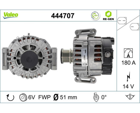 Dynamo / Alternator 444707 Valeo, Image 2