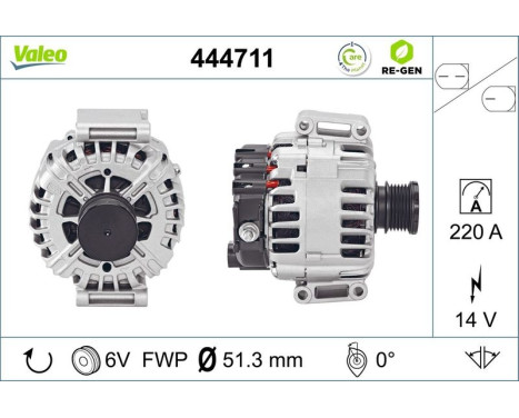 Dynamo / Alternator 444711 Valeo, Image 2