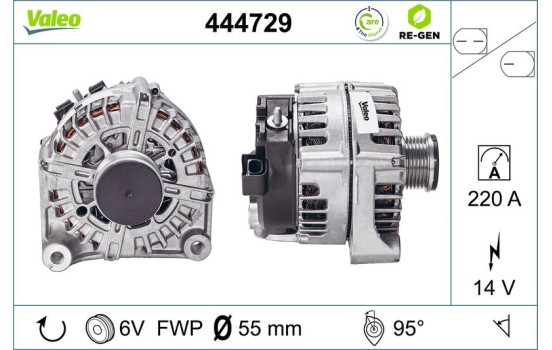 Dynamo / Alternator 444729 Valeo, Image 4