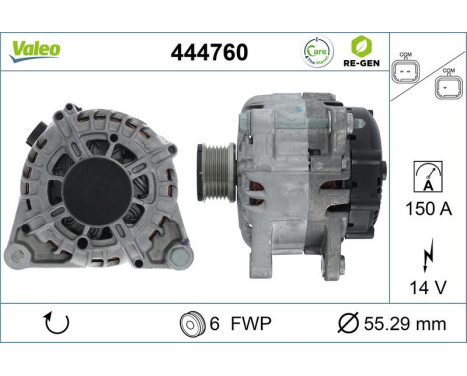 Dynamo / Alternator 444760 Valeo, Image 5