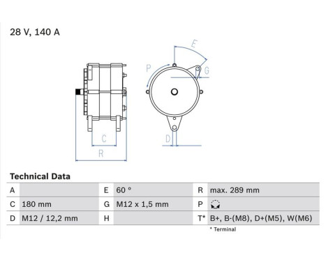 Dynamo / Alternator 4655 Bosch