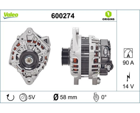 Dynamo / Alternator 600274 Valeo