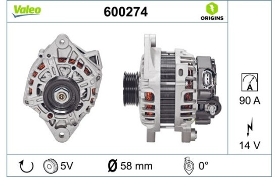 Dynamo / Alternator 600274 Valeo
