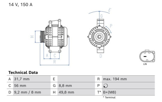 Dynamo / Alternator 8401 Bosch