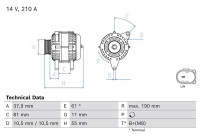 Dynamo / Alternator 8551 Bosch