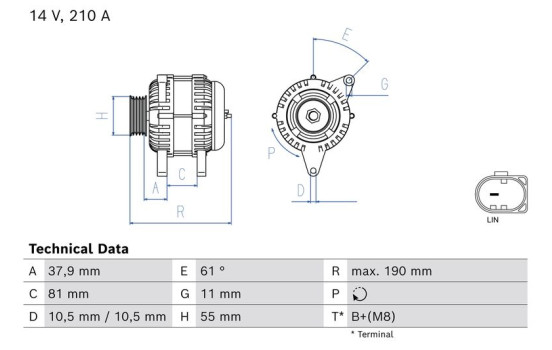 Dynamo / Alternator 8551 Bosch