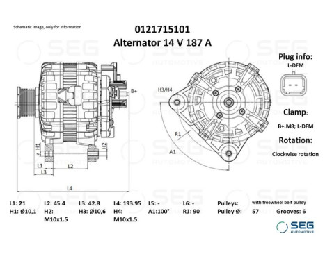 Dynamo Citroën/Peugeot 180A, Image 2