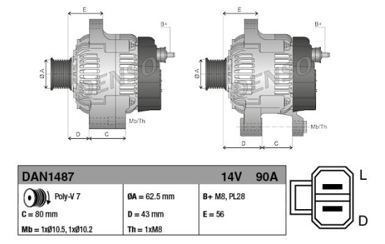 Dynamo DAN1487 Denso
