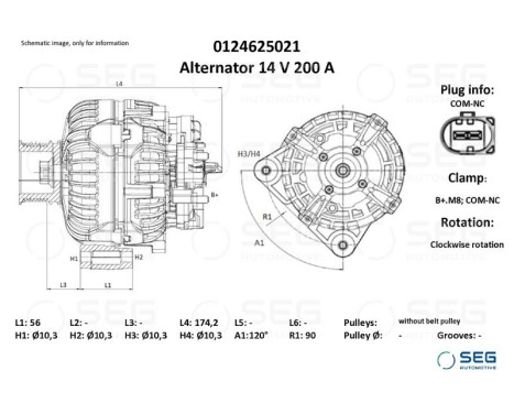 Dynamo John Deere 200A