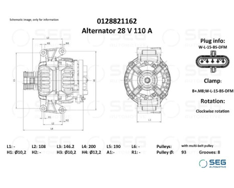 Dynamo Mercedes 100A