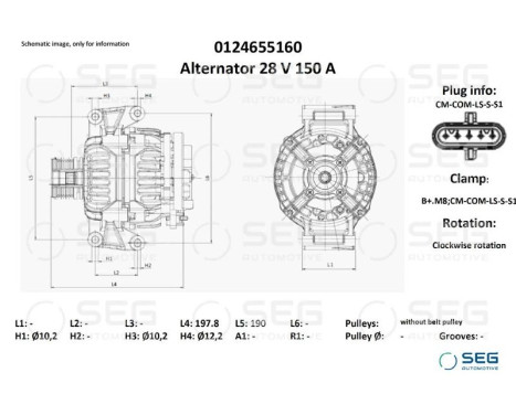 Dynamo Mercedes 150A