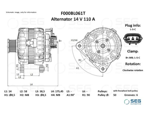Dynamo Nissan 110A, Image 2