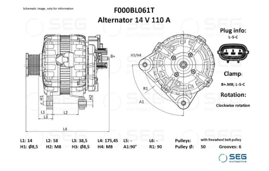 Dynamo Nissan 110A, Image 2