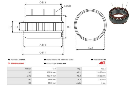 Stator, generator, Image 2