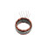 Stator, generator
