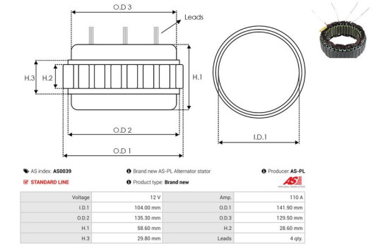 Stator, generator, Image 2