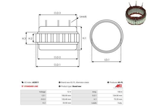 Stator, generator, Image 2