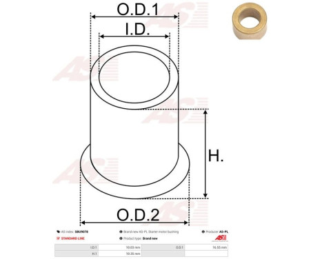 Bus, starter motor shaft, Image 2