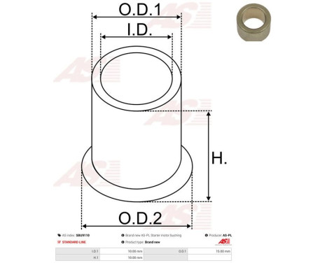 Bus, starter motor shaft, Image 2