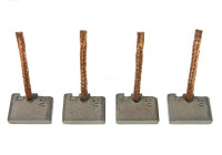 Carbon brush, starter motor