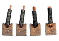 Carbon brush, starter motor