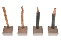 Carbon brush, starter motor