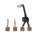 Carbon brush, starter motor