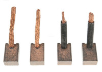 Carbon brush, starter motor