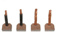 Carbon brush, starter motor