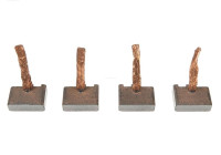 Carbon brush, starter motor