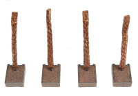 Carbon brush, starter motor