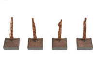 Carbon brush, starter motor