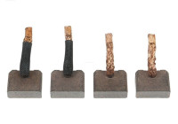 Carbon brush, starter motor