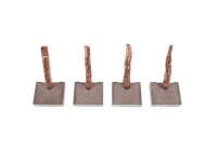 Carbon brush, starter motor