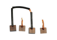 Carbon brush, starter motor