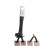 Carbon brush, starter motor